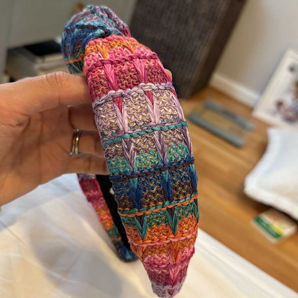 Lele Sadoughi striped headband. Perfect condition